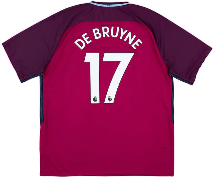 2017-18 Manchester City Away Shirt De Bruyne #17 - 8/10 - (XXL)