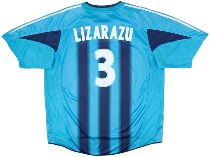 2004-05 Olympique Marseille Away Shirt Lizarazu #3 - 8/10 - (XXL)