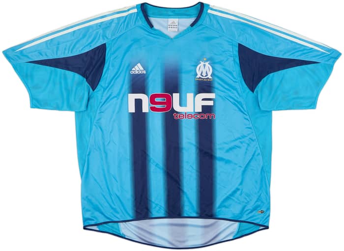 2004-05 Olympique Marseille Away Shirt Lizarazu #3 - 8/10 - (XXL)