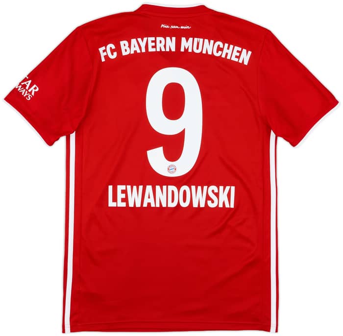 2020-21 Bayern Munich Home Shirt Lewandowski #9 - 8/10 - (S)