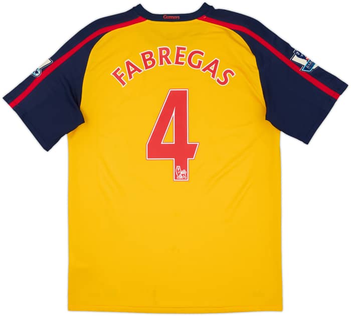 2008-09 Arsenal Away Shirt Fabregas #4 - 7/10 - (M)