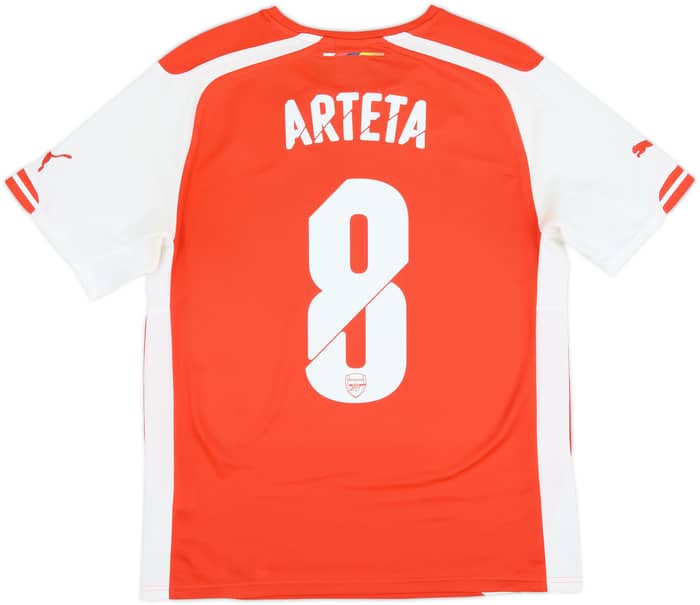 Camiseta de local del Arsenal 2014-15 Arteta #8 - 6/10 - (M)