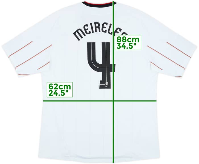 2010-11 Liverpool Away Shirt Meireles #4 - 5/10 - (XXL)