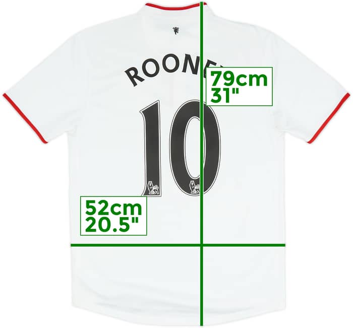 2012-14 Manchester United Away Shirt Rooney #10 - 6/10 - (M)