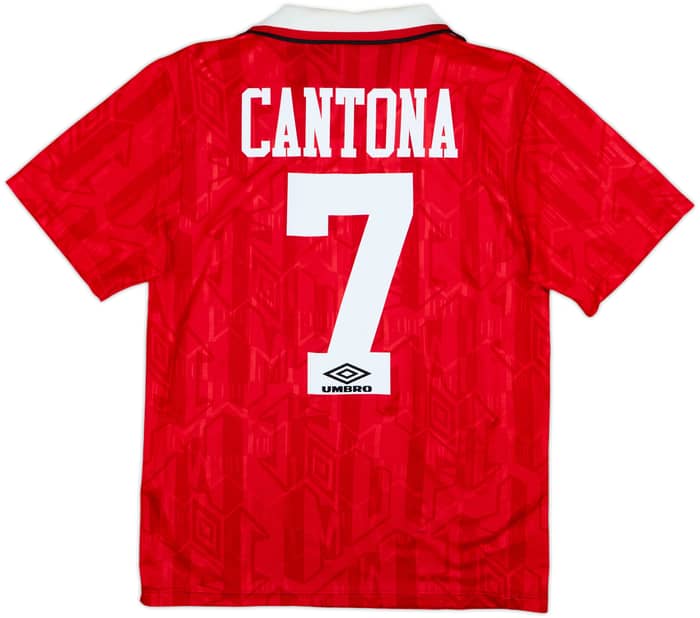 1992-94 Manchester United Home Shirt Cantona #7 - 6/10 - (S)