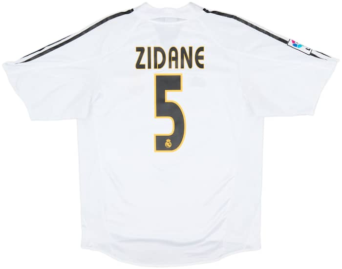 2004-05 Real Madrid Home Shirt Zidane #5 - 6/10 - (M)