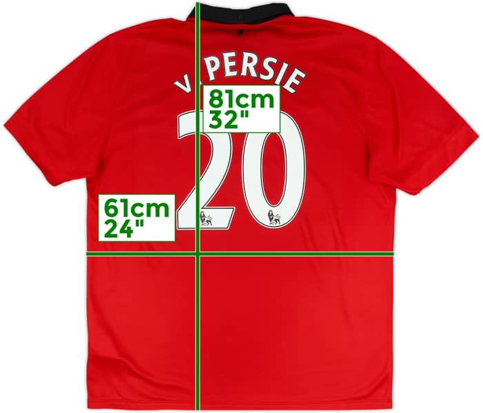 2013-14 Manchester United Home Shirt V.Persie #20 - 6/10 - (XL)