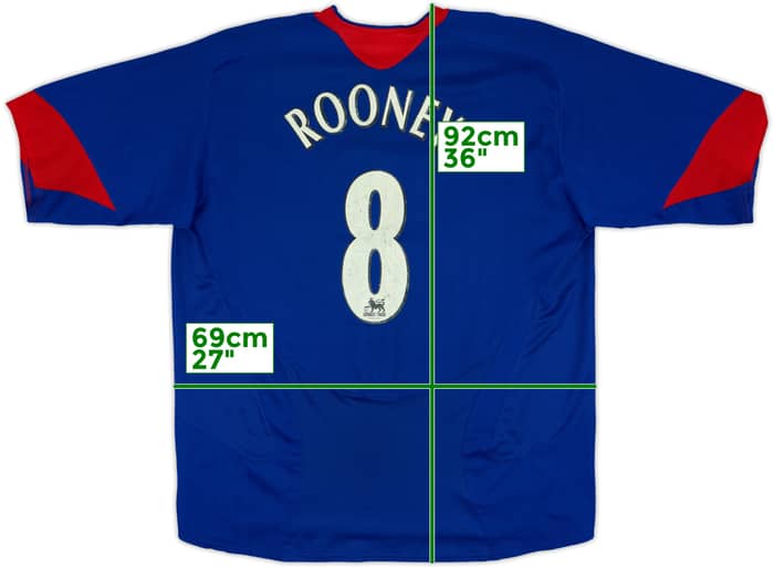 2005-06 Manchester United Away Shirt Rooney #8 - 6/10 - (XXL)
