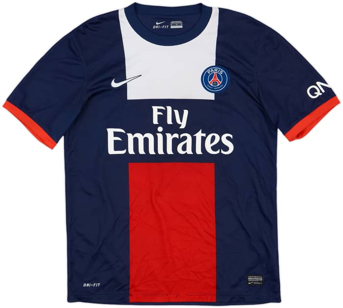 2013-14 Paris Saint-Germain Home Shirt Beckham #32 - 6/10 - (M)