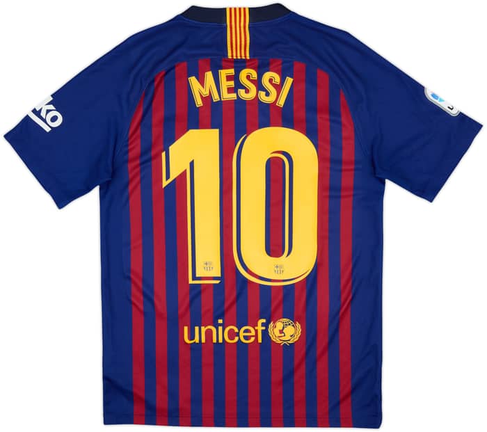 2018-19 Barcelona Home Shirt Messi #10 - 7/10 - (S)