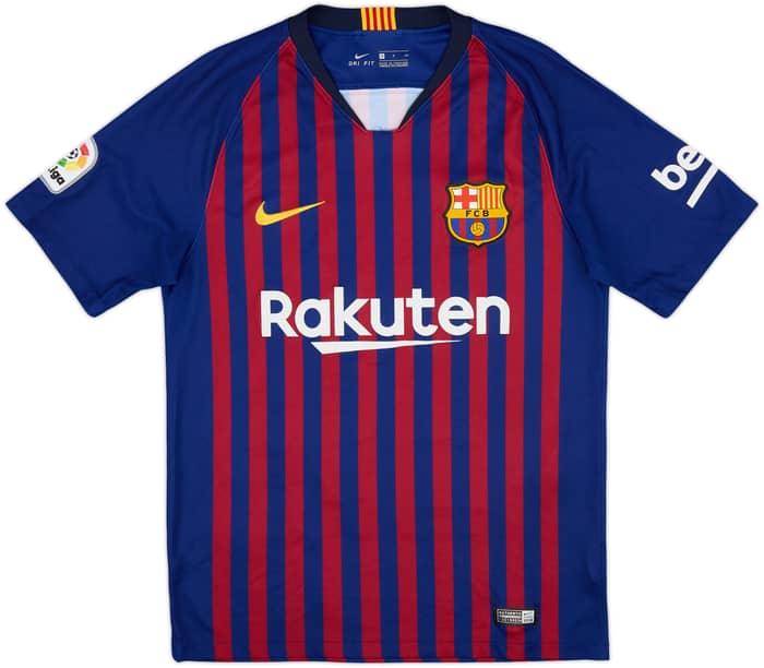 2018-19 Barcelona Home Shirt Messi #10 - 7/10 - (S)