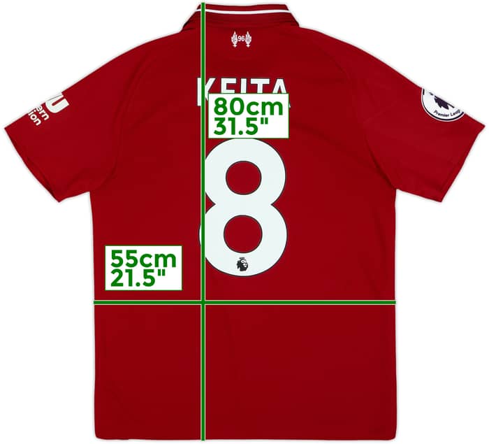 2018-19 Liverpool Home Shirt Keita #8 - 9/10 - (M)