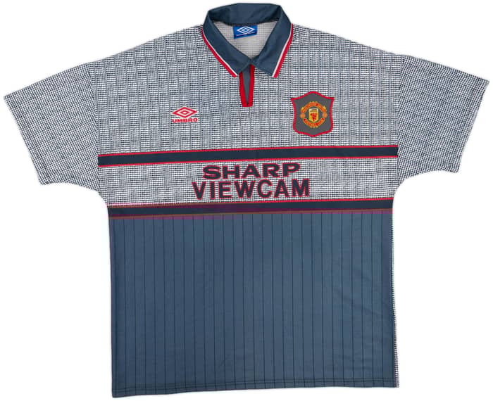 1995-96 Manchester United Away Shirt Cantona #7 - 8/10 - (XL)