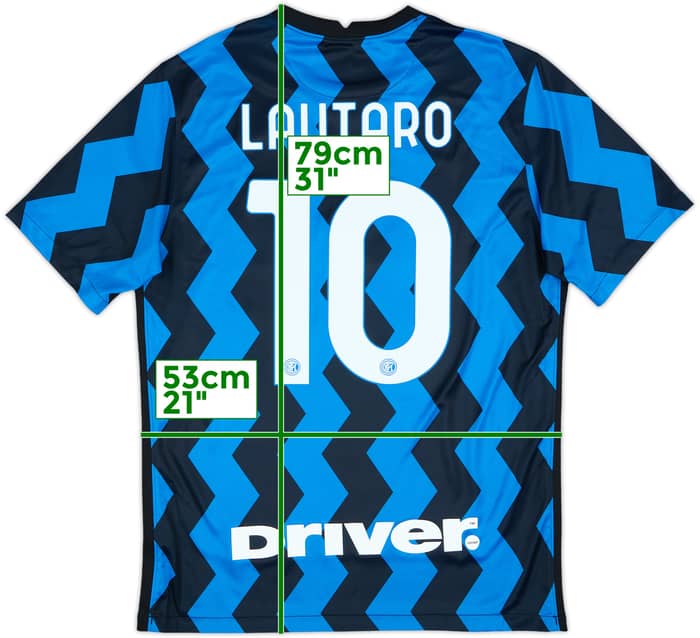 2020-21 Inter Milan Home Shirt Lautaro #10 - 8/10 - (L)
