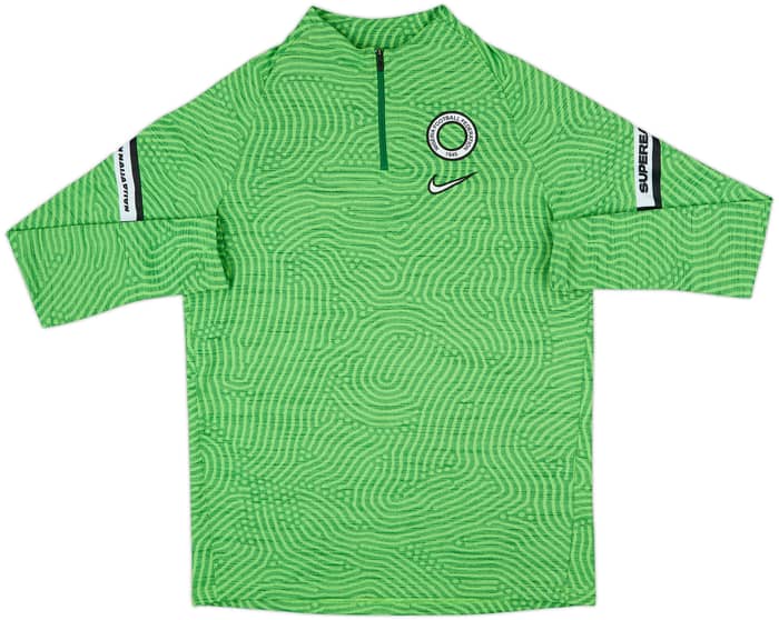 2020-22 Nigeria Nike 1/4 Zip Drill Top - 9/10 - (L)