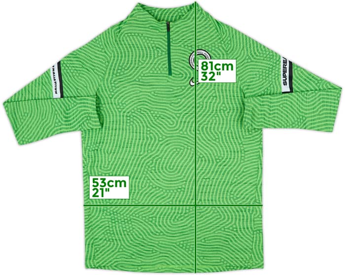 2020-22 Nigeria Nike 1/4 Zip Drill Top - 9/10 - (L)