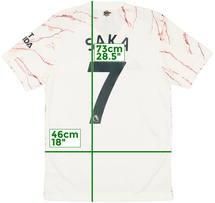 2020-21 Arsenal Away Shirt Saka #7 - 10/10 - (S)