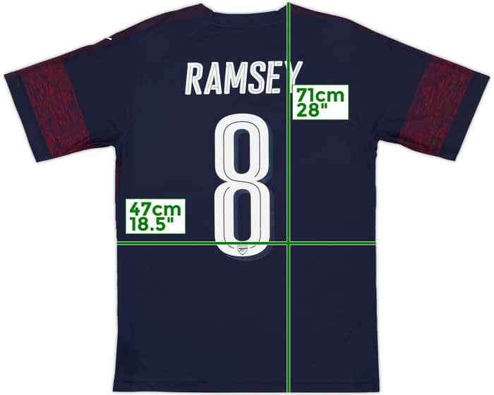 2018-19 Arsenal Away Shirt Ramsey #8 - 10/10 - (S)
