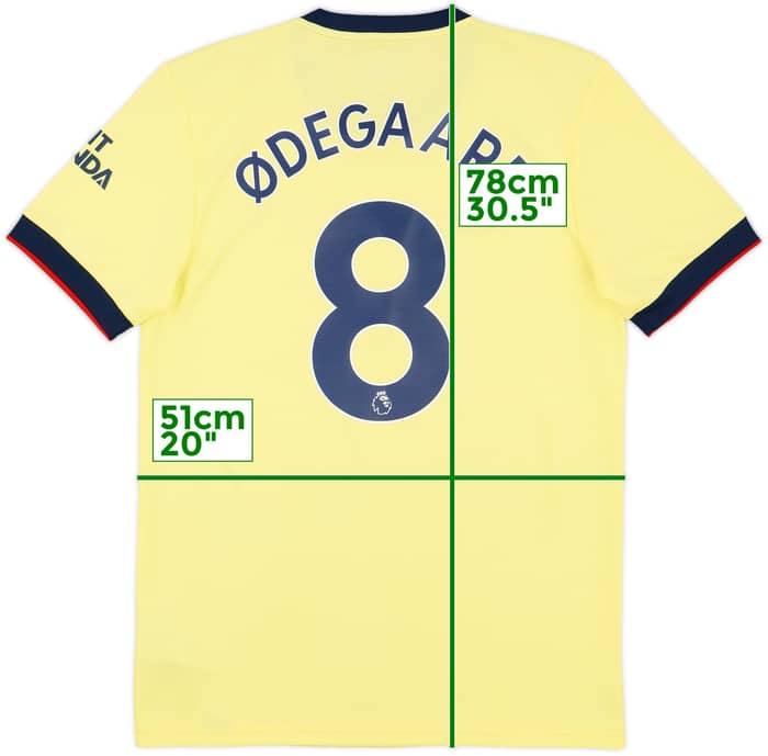 2021-22 Arsenal Away Shirt Odegaard #8 - 10/10 - (M)
