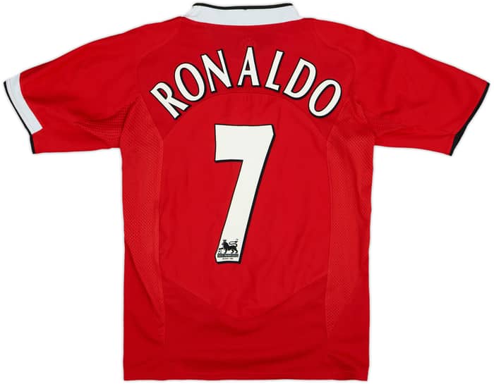 2004-06 Manchester United Home Shirt Ronaldo #7 - 8/10 - (S)