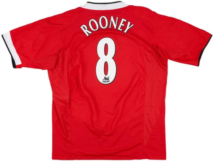 2004-06 Manchester United Home Shirt Rooney #8 - 8/10 - (L)