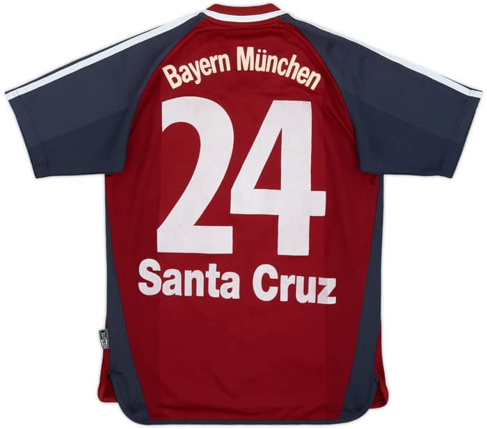 2002-03 Bayern Munich Home Shirt Santa Cruz #24 - 7/10 - (XL.Boys)