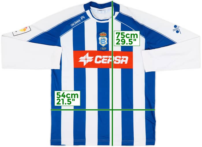 2006-07 Recreativo Huelva Home L/S Shirt #10 - 8/10 - (L)