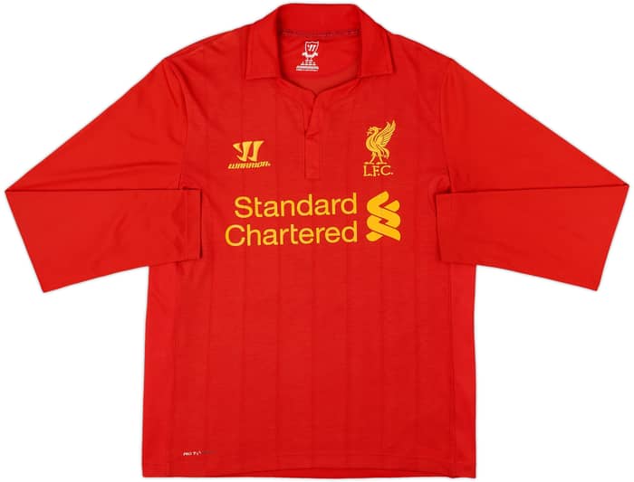 2012-13 Liverpool Home L/S Shirt Suarez #7 - 7/10 - (S)
