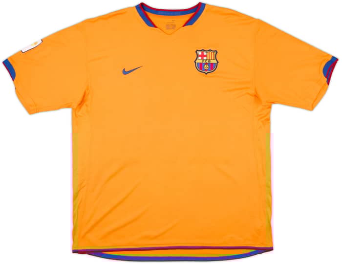 2006-08 Barcelona Away Shirt Ronaldinho #10 - 8/10 - (XL)