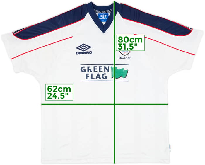 1998-00 England Umbro Training Shirt - 5/10 - (XXL)