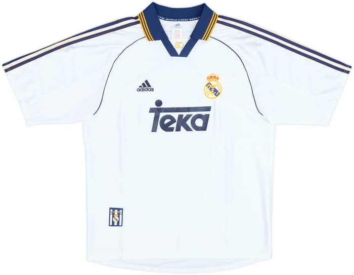 1998-00 Real Madrid Home Shirt R.Carlos #3 - 8/10 - (L)