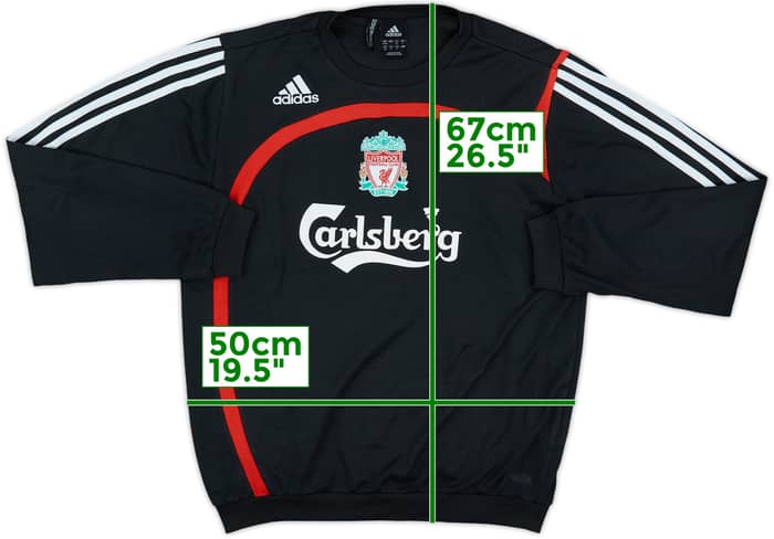 2007-08 Liverpool adidas Sweat Top - 6/10 - (M)