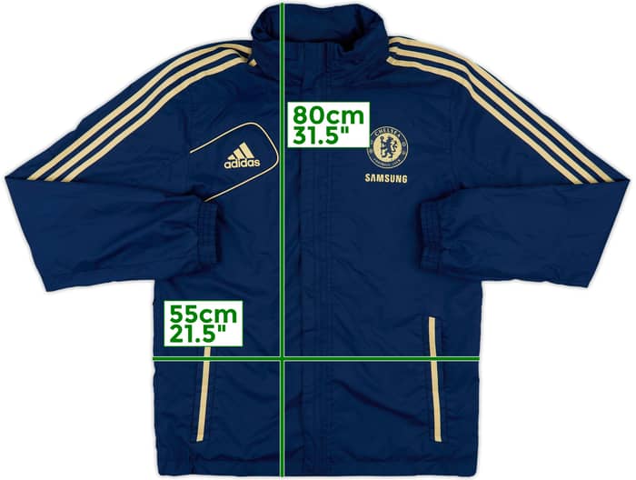 2012-13 Chelsea adidas Hooded Track Jacket - 5/10 - (M)