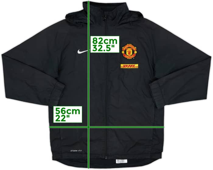 2012-13 Manchester United Nike Hooded Rain Coat - 7/10 - (M)