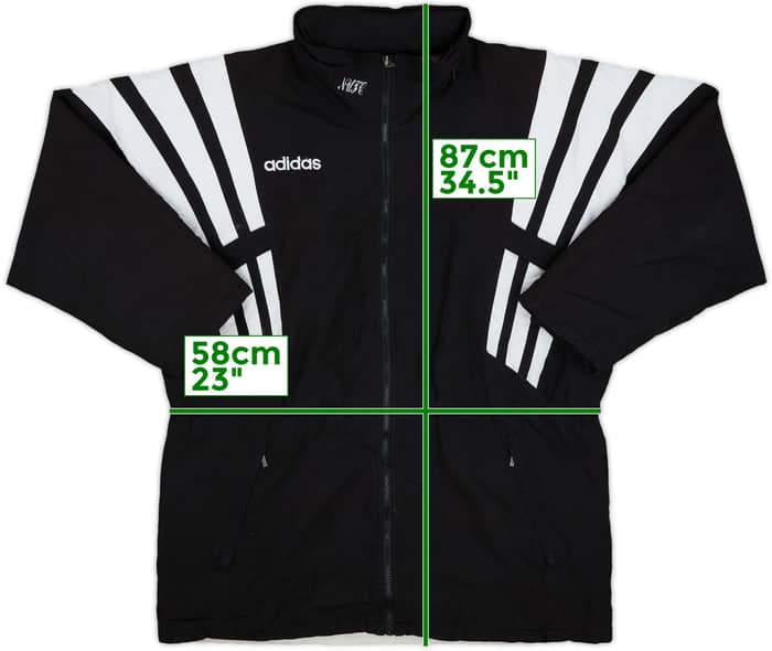 1996-97 Newcastle United adidas Bench Coat - 8/10 - (M)