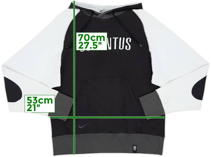 2004-05 Juventus Nike Hooded Sweat Top - 7/10 - (L)