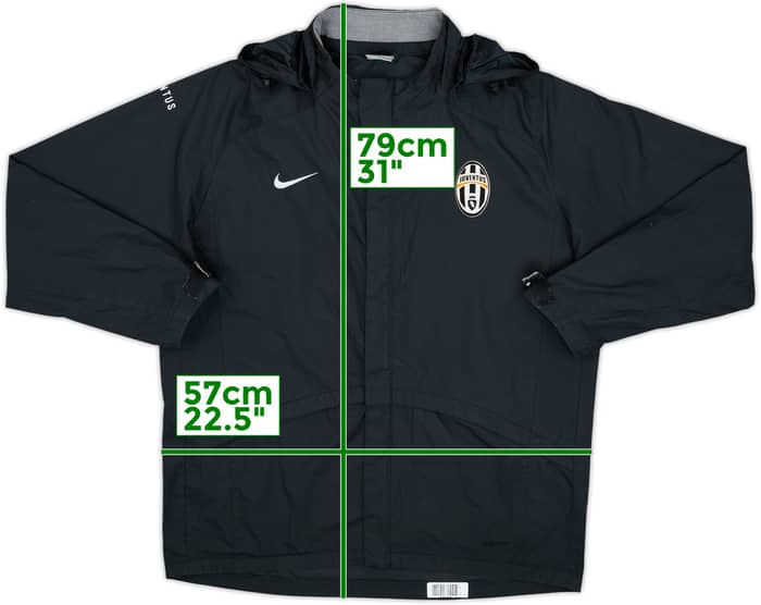 2006-07 Juventus Nike Hooded Rain Jacket - 9/10 - (M)