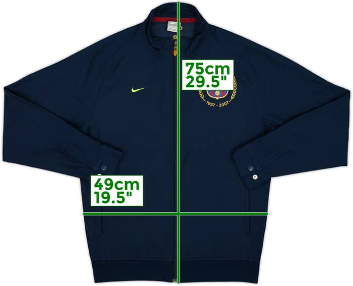 2007-08 Barcelona Nike Track Jacket - 10/10 - (S)