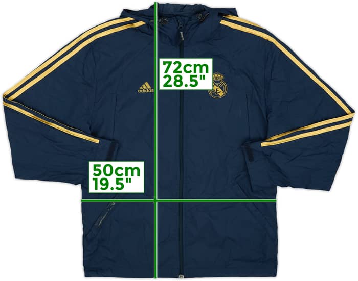 2009-10 Real Madrid adidas Hooded Rain Jacket - 7/10 - (M)