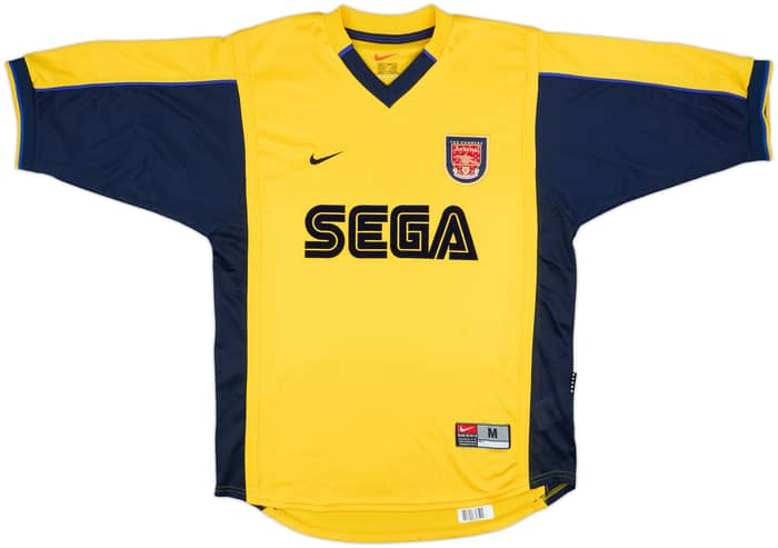1999-01 Arsenal Away Shirt Bergkamp #10 - 8/10 - (M)