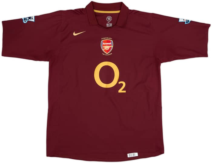 2005-06 Arsenal Home Shirt Henry #14 - 8/10 - (XL)