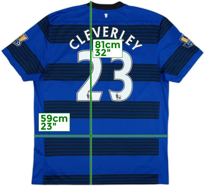Camiseta de visitante del Manchester United 2011-13 Cleverley #23 - 6/10 - (XL)