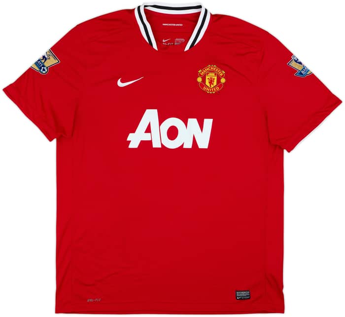 2011-12 Manchester United Home Shirt Scholes #22 - 8/10 - (XXL)