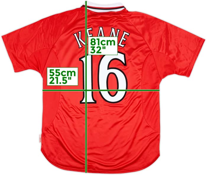 1999-00 Manchester United 'CL Winners' Shirt Keane #16 - 9/10 - (XL)