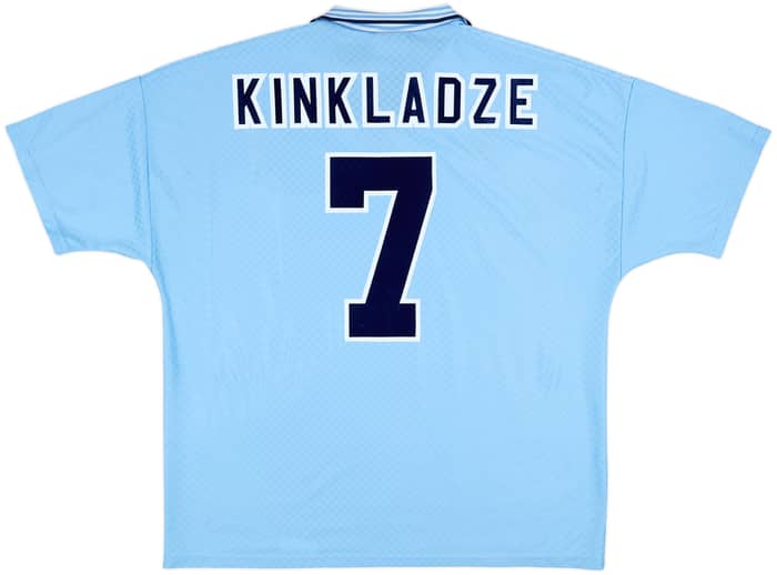 1995-97 Manchester City Home Shirt Kinkladze #7 - 7/10 - (XXL)