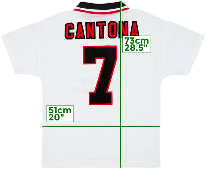 1996-97 Manchester United Away Shirt Cantona #7 - 8/10 - (M)