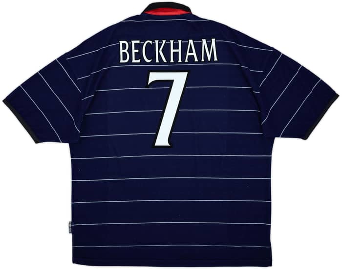 1999-00 Manchester United Away Shirt Beckham #7 - 9/10 - (XXL)