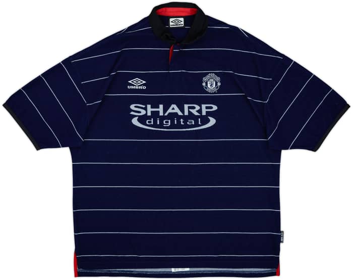 1999-00 Manchester United Away Shirt Beckham #7 - 9/10 - (XXL)