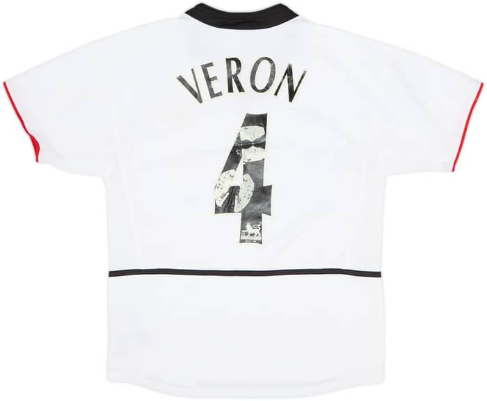 2002-03 Manchester United Away Shirt Veron #4 - 4/10 - (L.Boys)