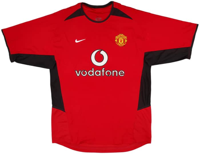 2002-04 Manchester United Home Shirt Beckham #7 - 7/10 - (M)